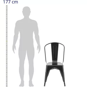 Kovová židle sada 2 ks do 150 kg sedák 35 x 34 cm hnědá - Vybavení baru Royal Catering