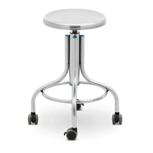 B-zboží Laboratorní stolička na kolečkách nerezová ocel 100 kg - Zboží z druhé ruky Potřeby pro průmysl Steinberg Systems