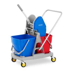 Úklidový vozík s lisem na mop 2 vědra 40 L - Úklidové vozíky ulsonix