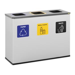 Odpadkový koš 180 l 3 přihrádky - Koše na odpadky ulsonix
