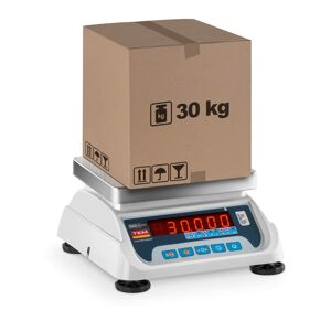 Obchodní váha 15 kg/5 g 30 kg/10 g LED - Stolní váhy TEM