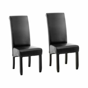 Čalouněná židle- sada 2 kusů do 180 kg sedací plocha 44,5 x 44 cm černá - Čalouněné židle Fromm & Starck