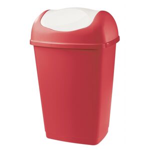 Odpadkový koš Grace 25L červená/bílá - Tontarelli