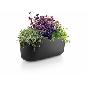 EVA SOLO Samozavlažovací keramický květináč černý