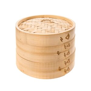 Napařovací košík bambusový NIKKO ¤ 20 cm, dvoupatrový