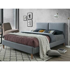 Signal Čalouněná postel ACOMA 160 x 200 cm barva šedá / dub